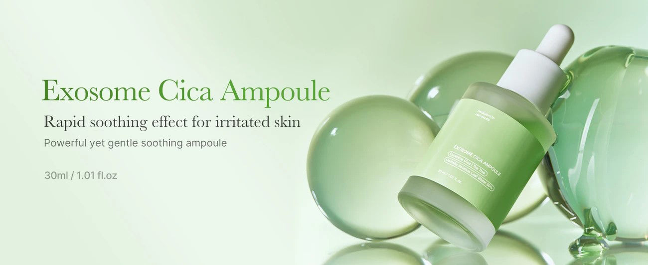 Exosome Cica Ampoulefor Sensitive Skin, Moisturizing & Soothing Serum