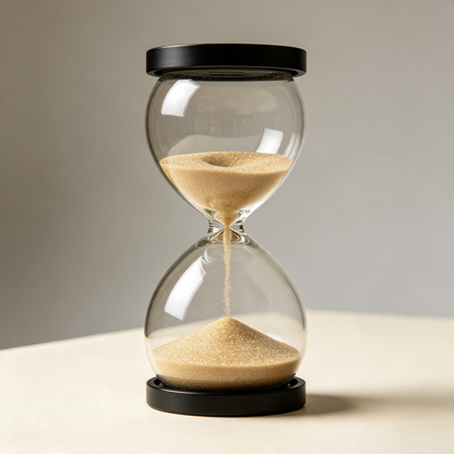 Classic Glass Hourglass Decor