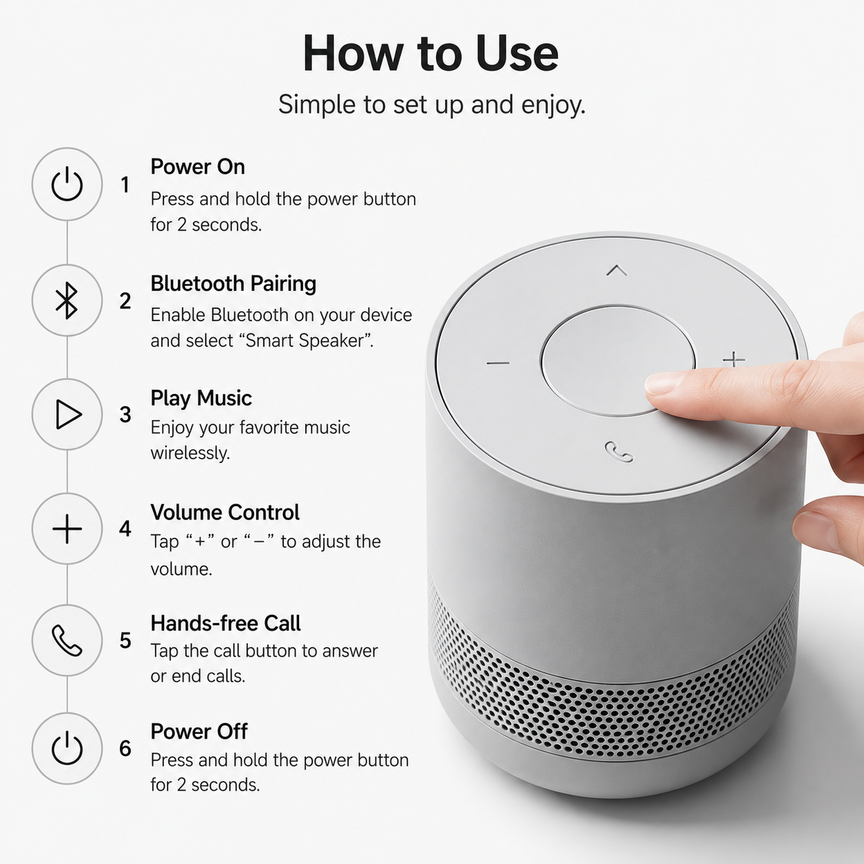 Minimalist Compact Premium Sound Bluetooth Speaker