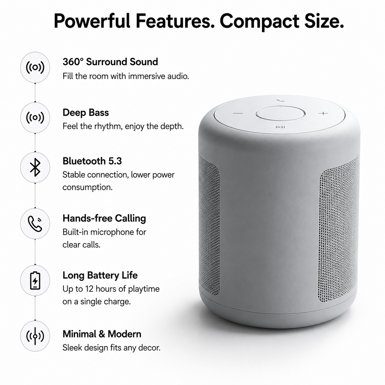 Premium Portable Bluetooth Mini Speaker