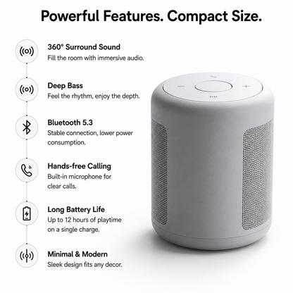 Premium Portable Bluetooth Mini Speaker