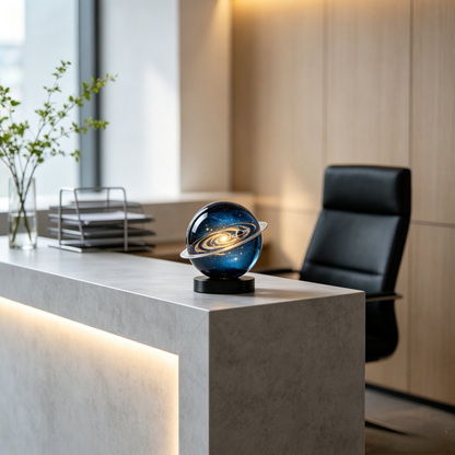 Galaxy Crystal Sphere Ornament