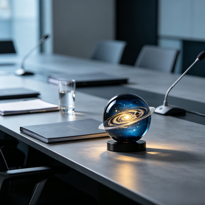 Galaxy Crystal Sphere Ornament