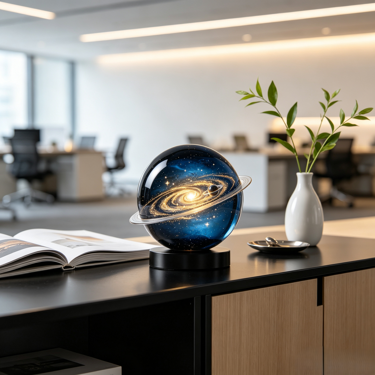 Galaxy Crystal Sphere Ornament