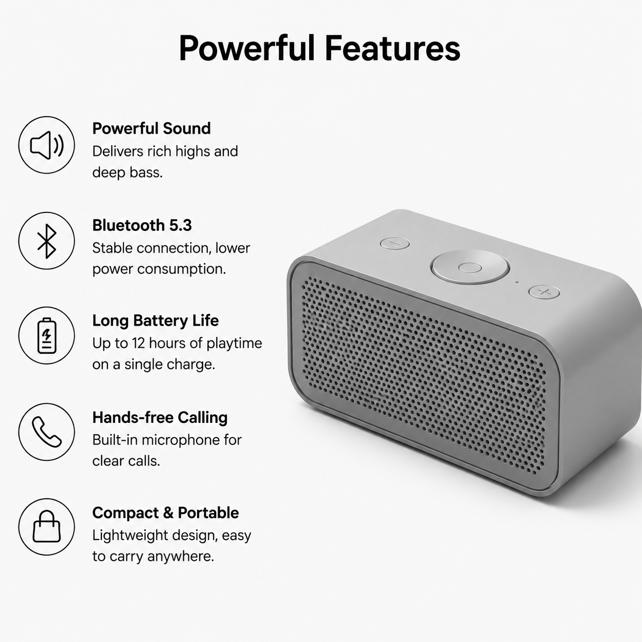 Small Size Big Sound Bluetooth Speaker
