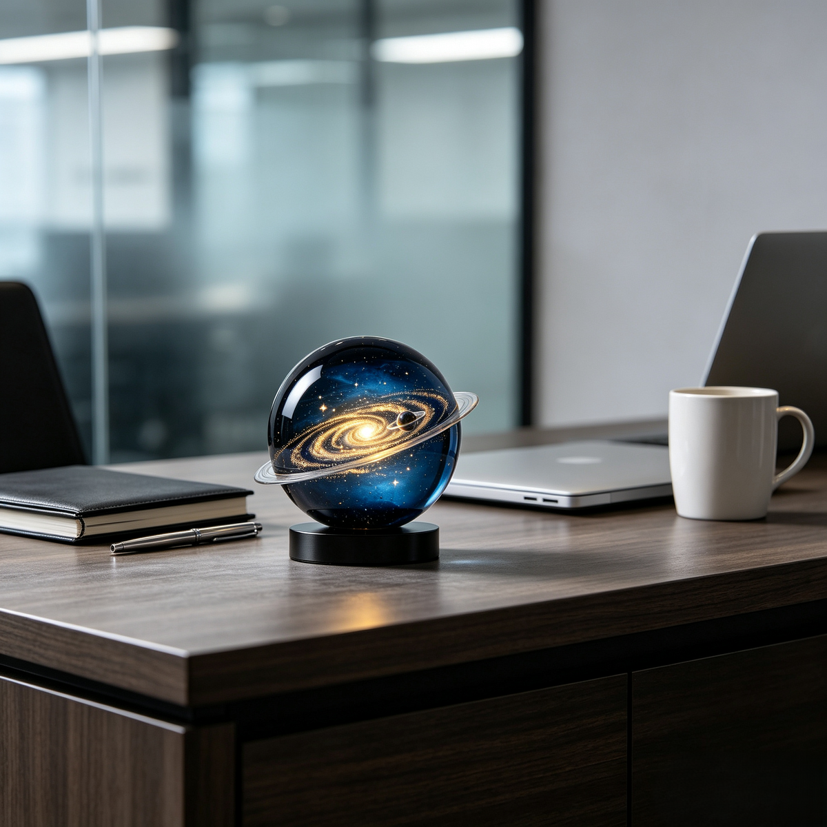 Galaxy Crystal Sphere Ornament