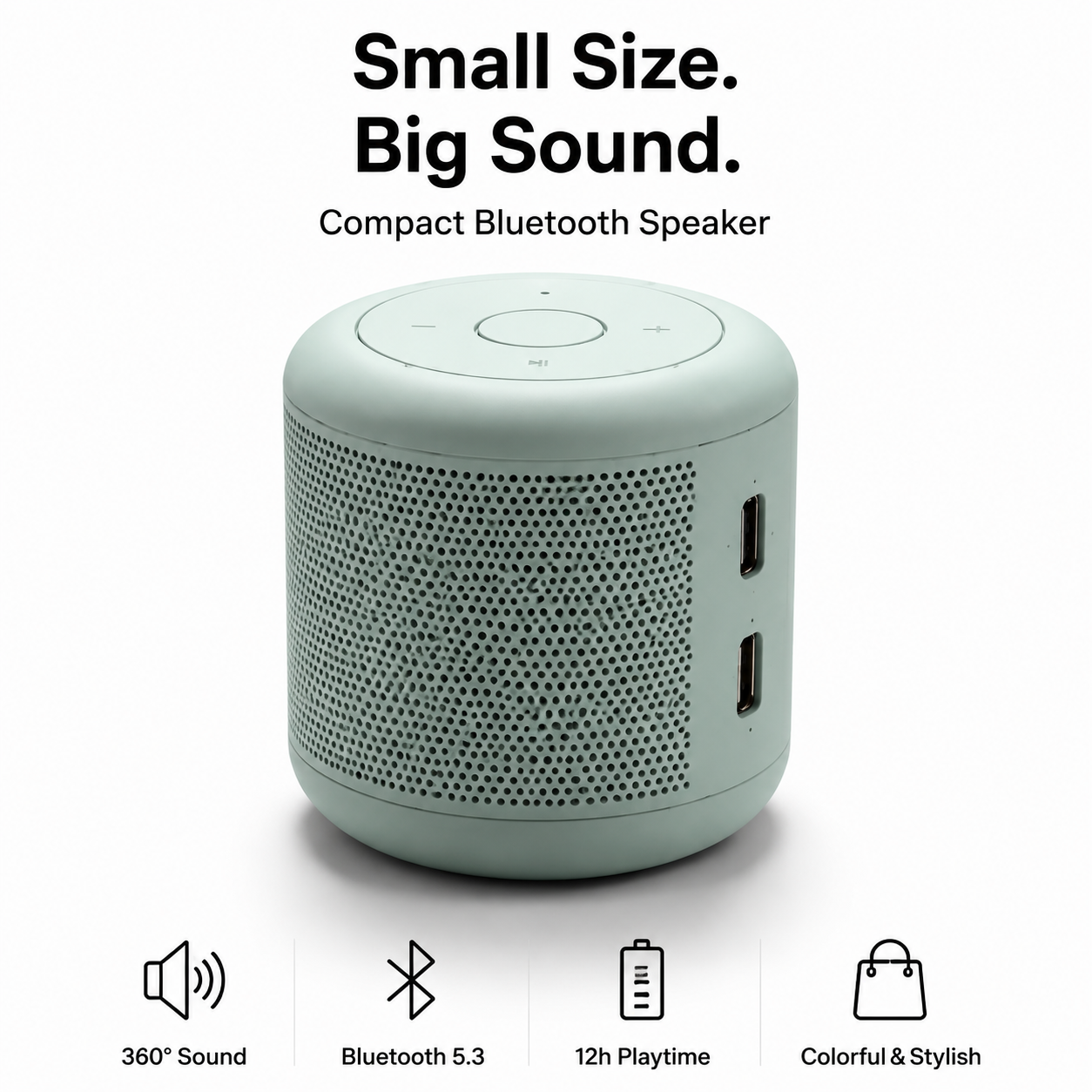 Small Size Big Sound Pastel Bluetooth Speaker