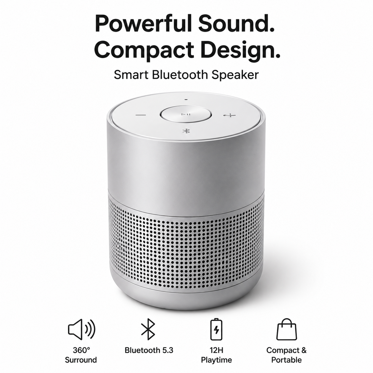Premium Metal Smart Bluetooth Speaker