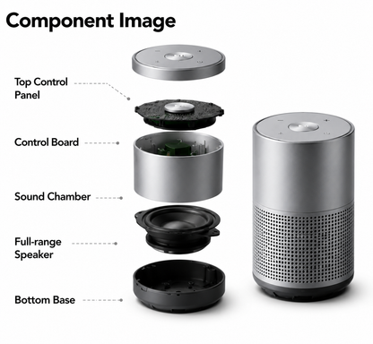 Premium Brushed Metal Bluetooth Speaker