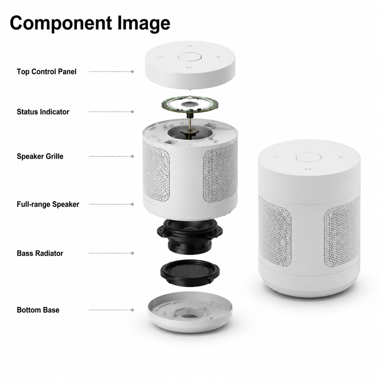 Minimalist Round Bluetooth Speaker